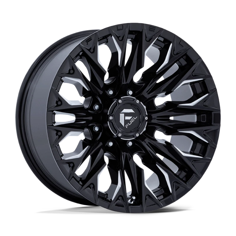 Llanta de rueda de 20 pulgadas combustible todoterreno llama negro D803 Chevy GMC camión 20x10 8x180-18 Foto 1 de 1