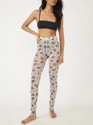 Free People Layered in Lace Legging Ivory Combo Size Medium NWT FP - Image 1 of 4