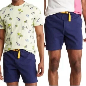 Sovereign Code Snapshot Shorts Navy Blue Mens Size Large Nordstrom Belted - Picture 1 of 7