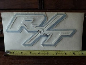 Vtg 1971-74 Dodge Charger R/T black & white Mopar Hood Decal T527 SWW NOS - Bild 1 von 4