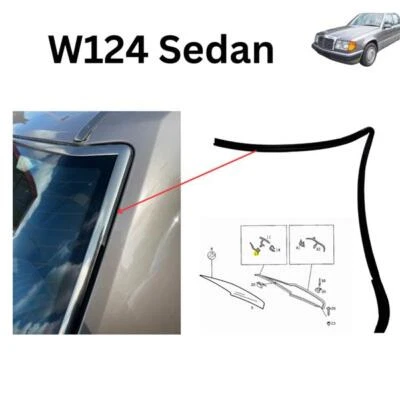 W124 Sedan Rear Window Cover Right New 1246700808 - Image 1 of 4
