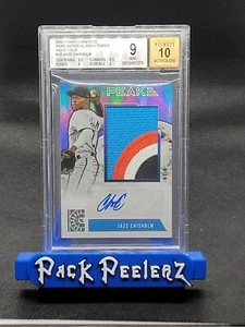 BGS 9 2022 CAPSTONE JAZZ CHISHOLM HOLO GOLD PEAK MATERIALS AUTO CARD #02/25 POP1 - Picture 1 of 3