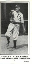 (50) GROVER CLEVELAND ALEXANDER 1916 Sporting News M101 #4 Card Reprint PHILLIES