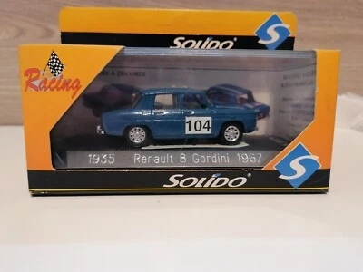 SOLIDO 1935 RENAULT 8 GORDINI 1967 # 104 Rallye Monte Carlo 1:43 MADE IN FRANCE - Immagine 1 di 4