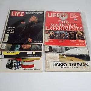 Vintage Life Magazine Lot of 8 Ads History Fashion Political 1970-1972 - Picture 1 of 3