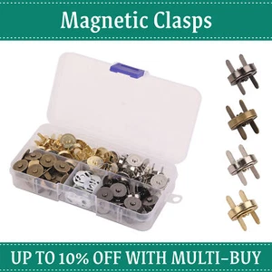 Magnetic Snap No Sew Buttons Snaps Fasteners 14mm Button for Handbag Leather Bag - Picture 1 of 11