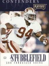 1995 Playoff Contenders Football Card #47 Dana Stubblefield
