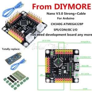 CH340G Nano V3.0 ATmega328P 16Mhz DM Strong Micro-Controller Board For Arduino - Bild 1 von 28