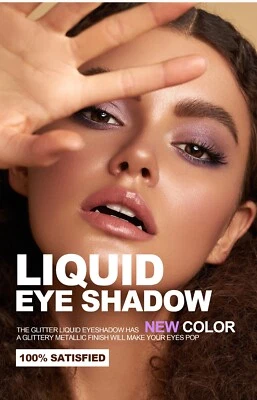 Handaiyan Quick Dry Liquid Eye Shadow Shimmer Glitter Effect 12 Colours UK Stock - Image 1 of 4