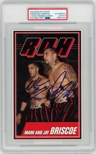 THE BRISCOES Jay Mark Briscoe 2008 Ring of Honor Rookie 5x7 Autograph PSA POP 2 - Picture 1 of 2
