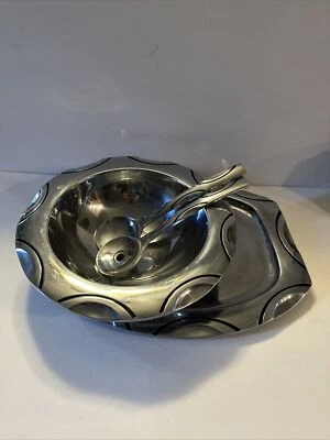 JUEGO DE PINZAS PARA ENSALADA DE METAL PELTRE GRANDE LENOX VIBE Foto 1 de 4