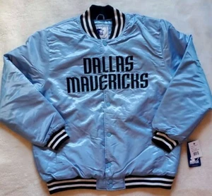 Dallas Mavericks 🐎 Starter Jacket Full Snap Quilt Lined Sz XL🏆Finals Ready🏆 - Picture 1 of 12
