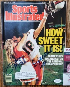 Dual Autographed Miami Dennis Keller McPhee 1987 Sports Illustrated Magazine JSA - Picture 1 of 4