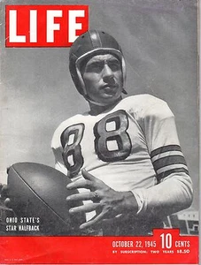 1945 10/24 Life Magazine college football Paul Sarringhaus Ohio State Buckeyes - Picture 1 of 3