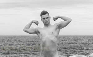 Foto guapo hombre desnudo físico interés gay edición limitada 13x19 2,25 - Imagen 1 de 2