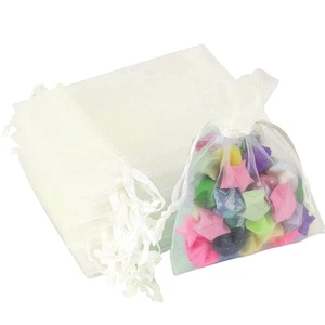 100 Pcs 2x3 Inch Organza Gift Bags Small Jewelry Pouches for Wedding Birthday - Picture 1 of 7