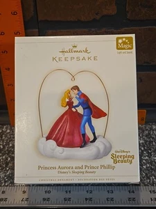 Disney Sleeping Beauty Princess Aurora Prince Phillip 2006 Hallmark Ornament NEW - Picture 1 of 12