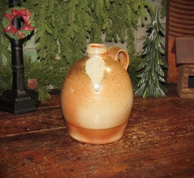 Jarra de 1/2 galón de cerámica de gres esmaltado con sal vintage de 1/2 galón Foto 1 de 4