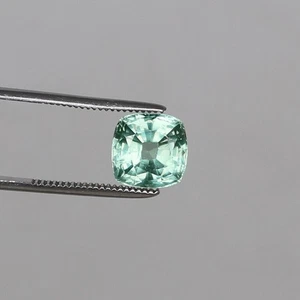 Natural Green Tourmaline Copper Bearing Square Cut 5.45Ct Crystal Loose Gemstone - Picture 1 of 4