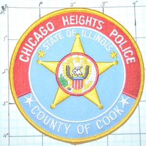 ILLINOIS, CHICAGO HEIGHTS COOK COUNTY POLICE PATCH - Picture 1 of 1
