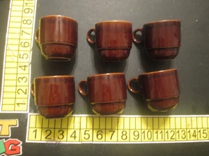 Steingut Braun Espressotassen (6er Set) - Bild 1 von 4