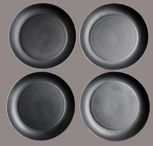 Salad Plates Lot of 4 Espana Noche Bidasoa Black Salad / Luncheon Plates, 7-7/8" - Picture 1 of 7