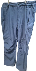 Pantalones forrados de lana para hombre talla 40 bolsillos cremalleras al aire libre azul resistente a la intemperie usados en excelente estado - Imagen 1 de 8