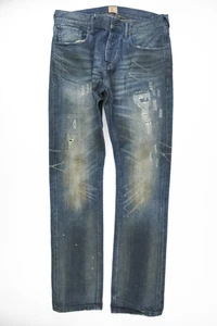 PRPS Goods & Co Sz. 33 Dark Wash Denim Jeans, Indigo, Size 33 x 34 E70P85P - Picture 1 of 9