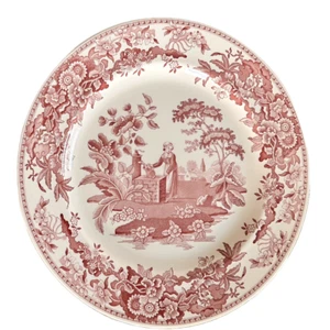 Spode Archive Collection Georgian Red England 13" Girl at Well Plate Platter - Picture 1 of 2