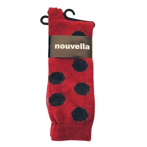 B.ella Rojo Negro Punto Calcetines Para Hombres Lana Mezcla Cachemira Crew Vestido Cálido Talla 10-13 - Imagen 1 de 4