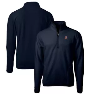 Auburn Tigers Cutter & Buck Cascade Eco Sherpa Fleece 1/4 ZIP PULLOVER JACKET - Picture 1 of 5