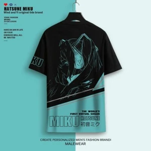 Miku Hatsune Cospaly Anime Manga Kurzarm T-Shirt Shirt Freizeit Polyester unisex - Picture 1 of 4