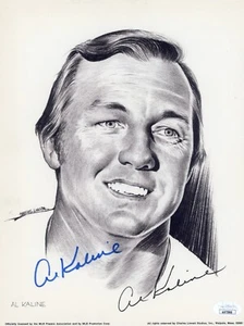 Al Kaline Autographed Signed 8x10 Sketch Photo Detroit Tigers JSA - Picture 1 of 4