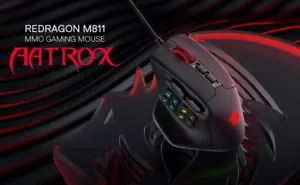 Led Maus Lazer Gamer Pro Red Dragon AATROX Programmierbar MMORPG - Bild 1 von 9