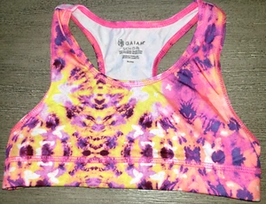 Mädchen Sport Style BH Größe 7/8 rosa lila gelb von GAIAM DANCE WEAR TOO! - Bild 1 von 2