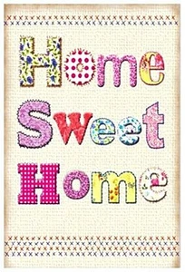 Home Sweet Home kleines Stahlschild 200 mm x 150 mm - Bild 1 von 1