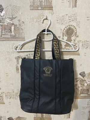 Versace Parfums Ladies Black Tote Bag Crossbody - Image 1 of 4