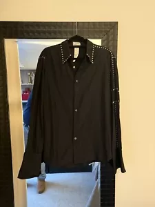 F/W98 Versace Silk Shirt Men’s Black - Picture 1 of 7