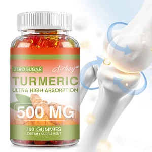 Turmeric Curcumin Gummies - Pain Relief, Joint Support, Brain & Immune Health - Picture 1 of 13