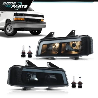 LED Headlights Headlamps Fit For 2003-2019 Chevy Express GMC Savana Van - Image 1 of 4