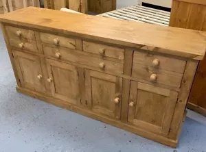 Harlow Farmhouse Solid Pine 4 Door Sideboard - Picture 1 of 2
