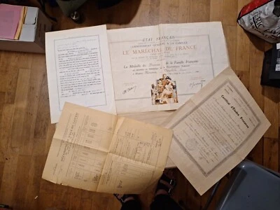 Lot Vieux papiers Photos de la même famille mimoun née bouskila famille juives  - Photo 1/4