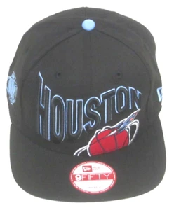 NBA Houston Rockets Negro Vintage Estructurado Snapback Sombrero Por New Era - Imagen 1 de 5