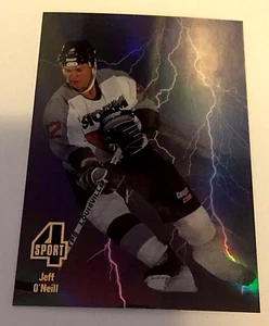 Jeff O'Neill 1994 Classic 4 Sport High Voltage Holo-Foil SP RC Card #d /5495 - Picture 1 of 5