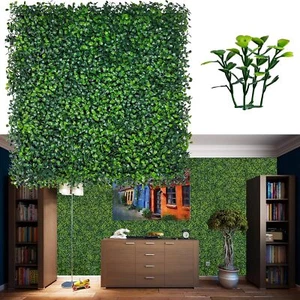 Artificial Hedge Boxwood Panels Boxwood Hedge Grass Wall Greenery Plant Mats - Picture 1 of 84