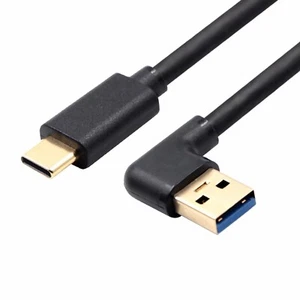 M44 50cm USB Cable 3.0 A Upwards Left On Type-C Data Charge for PC Mobile Phone - Picture 1 of 8