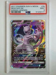 2017 Pokemon Mewtwo GX 39/73 Shining Legends - PSA 9 - Picture 1 of 2