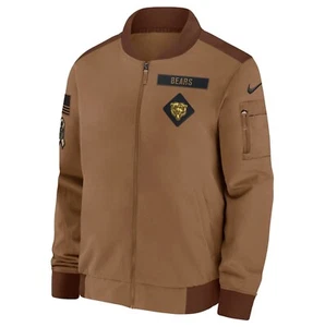 Chaqueta de bombardero con cremallera completa para hombre Chicago Bears Nike 2024 Salute To Service 2XL - Imagen 1 de 6