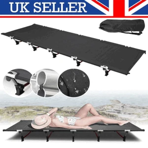 Lightweight Camping Cot Portable Compact Sleeping Bed 600D Oxford w/ Carry Bag - Picture 1 of 18