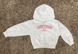 Y2K Tampa Bay Lightning Hoodie Mädchen Größe 4 Small pink weiß NHL Reebok Hockey - Bild 1 von 11